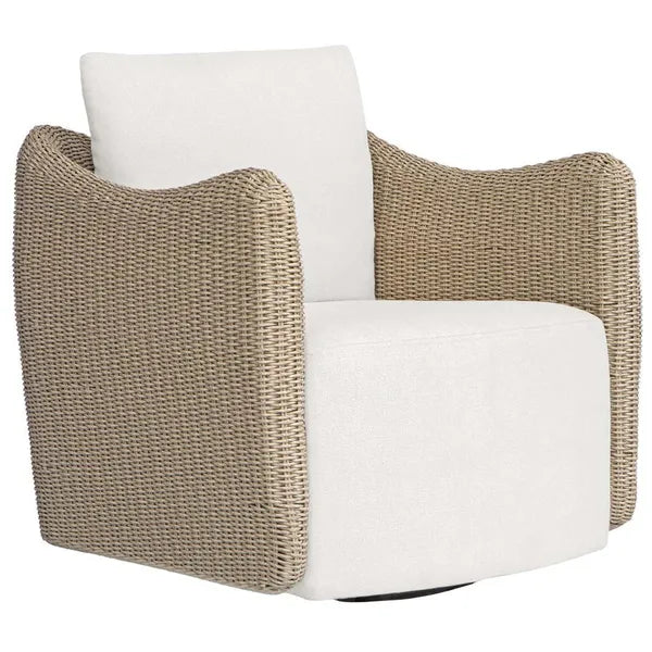 Poltrona girevole Sunset, avena
