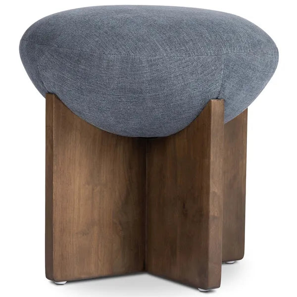 Sgabello Dax, denim Laughlin di Four Hands