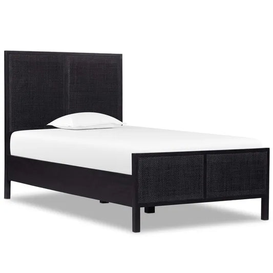 Letto singolo Sydney, nero lavato di Four Hands
