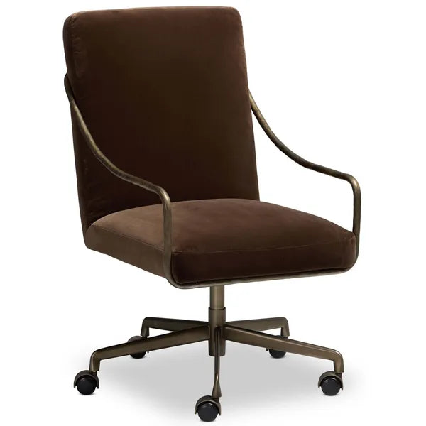 Sedia da scrivania Alonzo, Surrey Mink di Four Hands