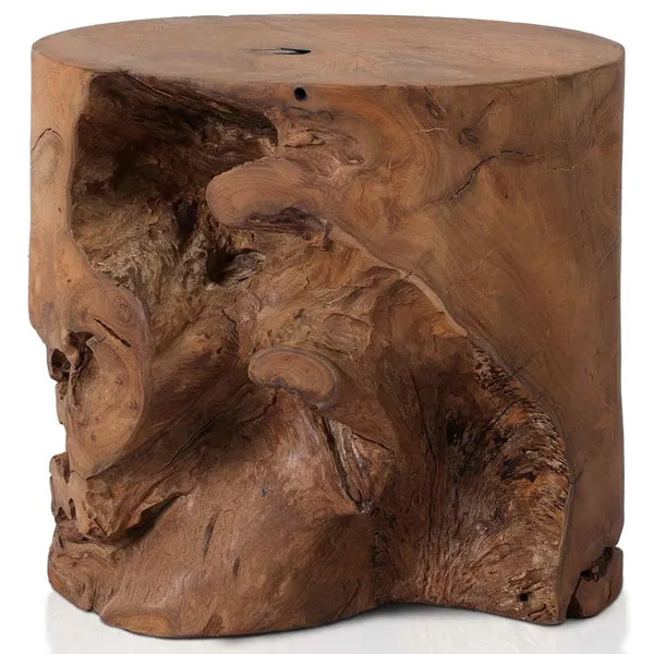 Sgabello in teak, naturale