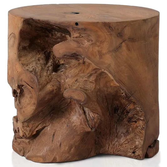 Sgabello in teak, naturale