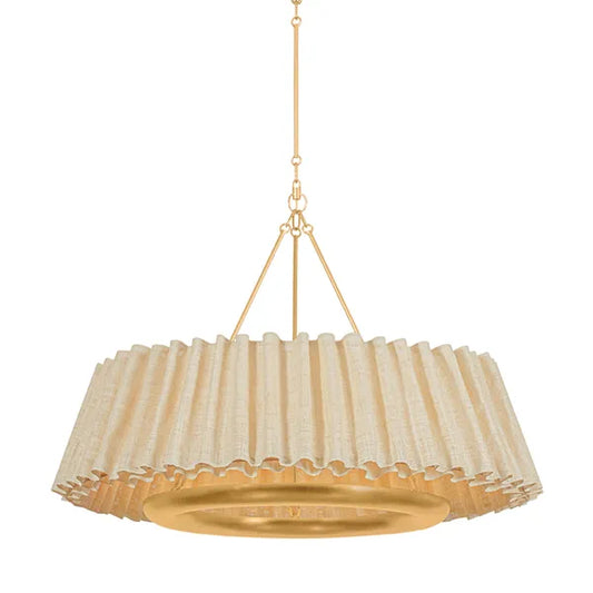 Lampadario Beechford, foglia d'oro vintage